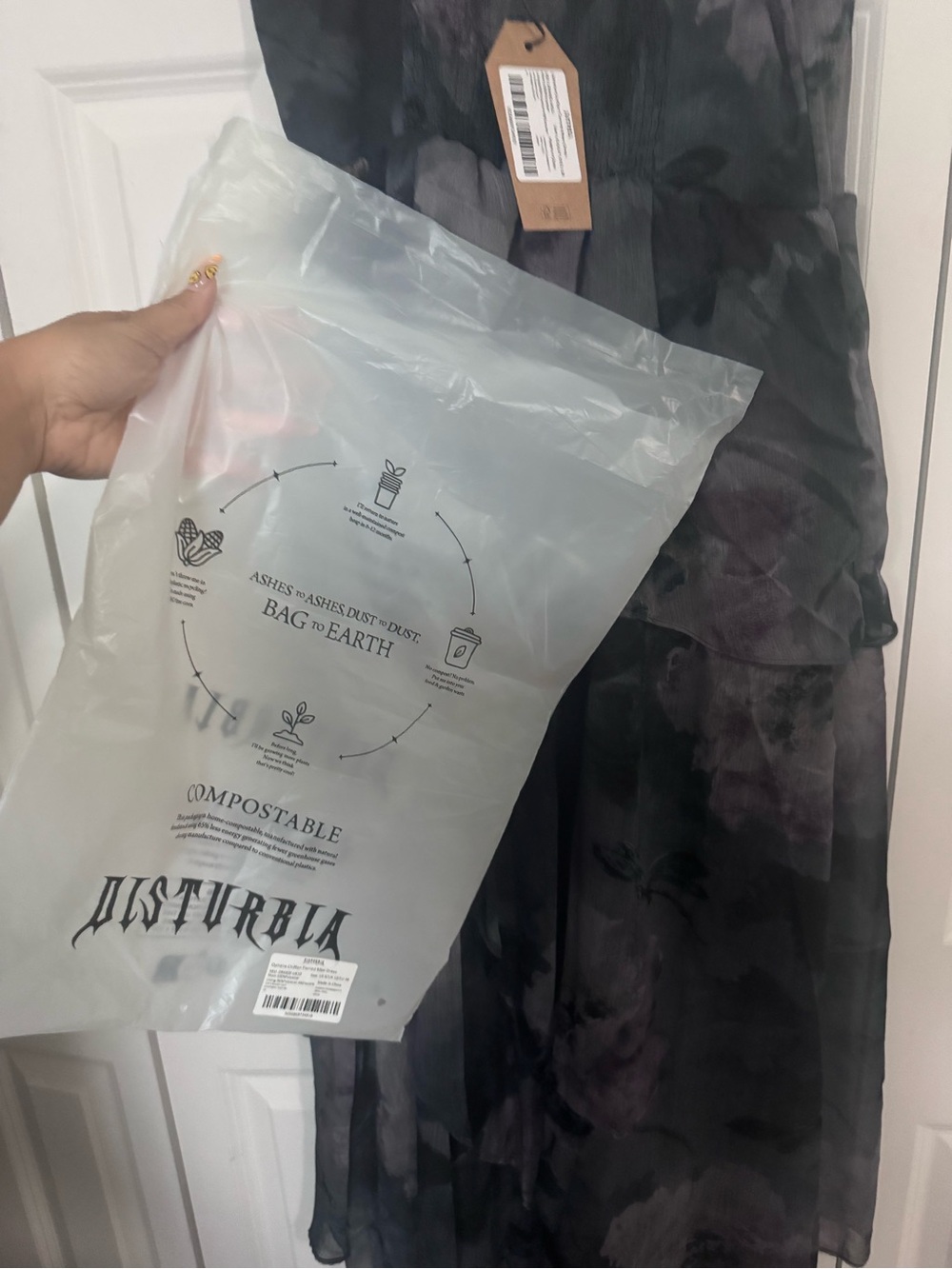 Disturbia Ophelie Chiffon Tiered Maxi Dress - Picture 6 of 6